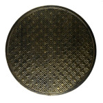 Paris Prix Lot De 2 Tables Gigognes "Mirage" 40cm Noir & Or