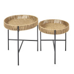 Paris Prix Lot De 2 Tables Gigognes "Pampa" 42cm Naturel