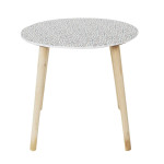 Paris Prix Lot De 2 Tables Gigognes "Patio" 48cm Rouge & Noir