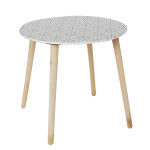 Paris Prix Lot De 2 Tables Gigognes "Patio" 48cm Rouge & Noir