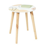 Paris Prix Lot De 2 Tables Gigognes "Poésie" 48cm Rose & Beige