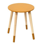 Paris Prix Lot De 2 Tables Gigognes "Relief Bicolore" 48cm Bleu & Jaune