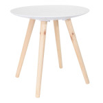 Paris Prix Lot De 2 Tables Gigognes "Sanda" 49cm Blanc