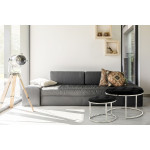 Paris Prix Lot De 2 Tabourets "Becky" 60cm Noir & Argent