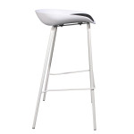 Paris Prix Lot De 2 Tabourets De Bar "Hella" 84cm Blanc