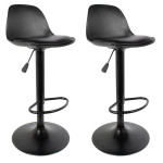 paris prix Lot de 2 Tabourets de Bar "Isak" 104cm Noir