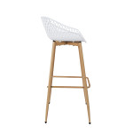 Paris Prix Lot De 2 Tabourets De Bar "Malaga" 88cm Blanc