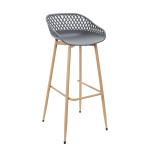Paris Prix Lot De 2 Tabourets De Bar "Malaga" 88cm Gris