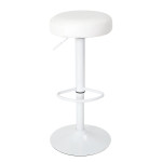 Paris Prix Lot De 2 Tabourets De Bar "Mumford" 63-83cm Blanc