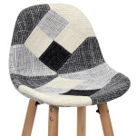 Paris Prix Lot De 2 Tabourets De Bar "Patchwork" 92cm Gris
