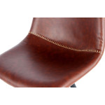 Paris Prix Lot De 2 Tabourets De Bar "Samantha" 102cm Marron & Noir