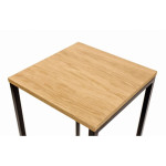 Paris Prix Lot De 2 Tabourets Design "Frame" 65cm Chêne & Noir