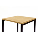 Paris Prix Lot De 2 Tabourets Design "Frame" 65cm Chêne & Noir