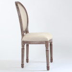 Paris Prix Lot De 20 Chaises Médaillon "Versailles" 96cm Beige
