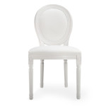 Paris Prix Lot De 20 Chaises Médaillon "Versailles" 96cm Blanc