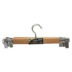 Paris Prix Lot De 3 Cintres à Pince En Métal 33cm Naturel