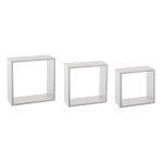 paris prix Lot de 3 Étagères Murales "Cube" 30cm Blanc
