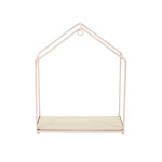Paris Prix Lot De 3 Étagères Murales "Maison" 28cm Rose