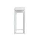 Paris Prix Lot De 3 Sellettes En Métal "Cromano" 71cm Blanc