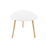 Paris Prix Lot De 3 Tables à Café Gigognes "Mileo" 60cm Blanc