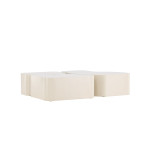 Paris Prix Lot De 3 Tables Basses "Nordland" 92cm Beige