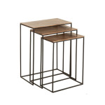 Paris Prix Lot De 3 Tables D'Appoint Gigognes "Bano" 66cm Rouille