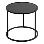 Paris Prix Lot De 3 Tables D'Appoint Gigognes "Noan" 54cm Noir