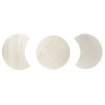 Paris Prix Lot De 3 Tables D'Appoint "Idéal" 45cm Beige & Blanc