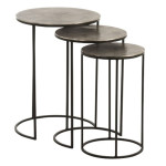 paris prix Lot de 3 Tables Gigognes Design "Roday" 60cm Noir