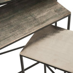 Paris Prix Lot De 3 Tables Gigognes Design "Slim" 65cm Noir