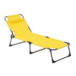 Paris Prix Lot De 4 Bains De Soleil "Solario" 173cm Jaune