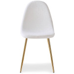 Paris Prix Lot De 4 Chaises Bouclette "Waynor" 87cm Blanc