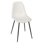 Paris Prix Lot De 4 Chaises Côtelé "Scott" 85cm Beige