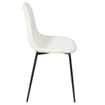 Paris Prix Lot De 4 Chaises Côtelé "Scott" 85cm Beige