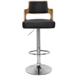 Paris Prix Lot De 4 Chaises De Bar "Paddington" 90-110cm Chêne Clair & Noir