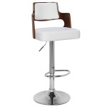 Paris Prix Lot De 4 Chaises De Bar "Paddington" 90-110cm Noisette & Blanc