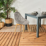 Paris Prix Lot De 4 Chaises De Jardin "Lucena" 83cm Taupe