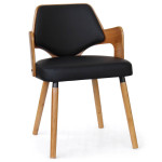 Paris Prix Lot De 4 Chaises Design "Aley" 72cm Noir & Naturel