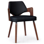 Paris Prix Lot De 4 Chaises Design "Aley" 72cm Noir & Noisette