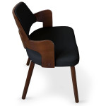 Paris Prix Lot De 4 Chaises Design "Aley" 72cm Noir & Noisette