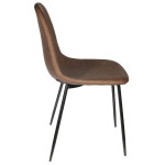 Paris Prix Lot De 4 Chaises Design "Amber" 86cm Marron
