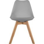 Paris Prix Lot De 4 Chaises Design "Baya" 81cm Gris Clair