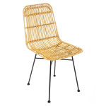 Paris Prix Lot De 4 Chaises Design "Kubu" 88cm Naturel