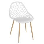 Paris Prix Lot De 4 Chaises Design "Malaga" 80cm Blanc