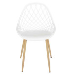 Paris Prix Lot De 4 Chaises Design "Malaga" 80cm Blanc