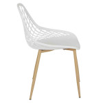 Paris Prix Lot De 4 Chaises Design "Malaga" 80cm Blanc