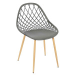 Paris Prix Lot De 4 Chaises Design "Malaga" 80cm Gris