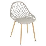Paris Prix Lot De 4 Chaises Design "Malaga" 80cm Taupe