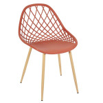 Paris Prix Lot De 4 Chaises Design "Malaga" 80cm Terracotta