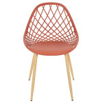 Paris Prix Lot De 4 Chaises Design "Malaga" 80cm Terracotta